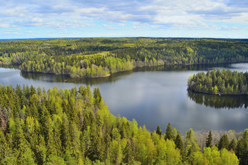 Obrazy na Szkle  Finlandia na wiosnę