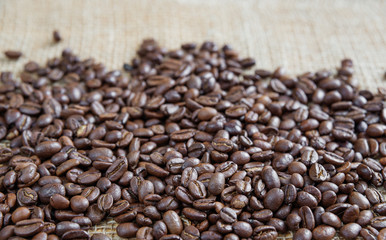 Background of coffee beans