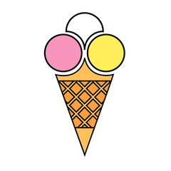 Ice cream logo color
