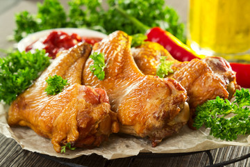 Smoked chicken wings