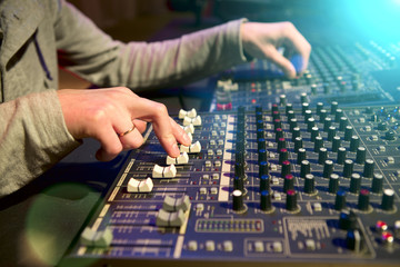 Professional audio mixing console