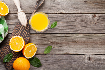 Oranges and juice