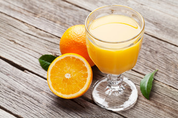 Oranges and juice