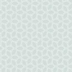 Seamless vector light blue and white ornament. Modern geometric pattern with repeating elements