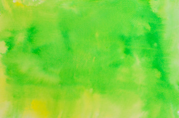 Fototapeta na wymiar green watercolor painted background