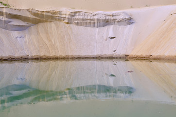 artificial lake, a sand pit