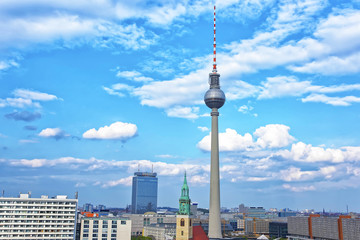 Berlin TV Tower in Berlin in Germany