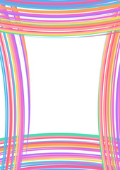 Background of colored curved line with empty space