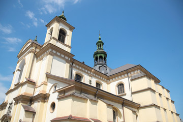 Bottom view of the church