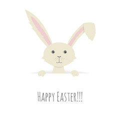 Vector illustration of Cute Easter Bunny