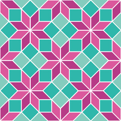 Seamless colourful abstract geometric vector pattern