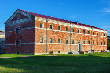 Building of the former prison. Shlisselburg.