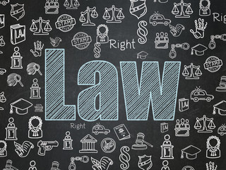 Law concept: Law on School board background