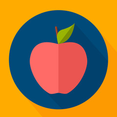 Vector icons in flat design on the theme sport.