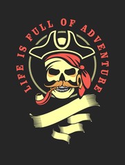 Marine emblem skull