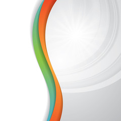 Abstract design bright background red green orange