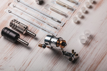 Replacement supplies for tattoo in sterile packages