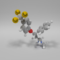 Chemische Struktur Fluoxetin