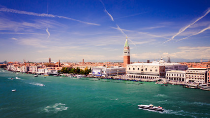 Aerial view of Venice with Piazza San Marco