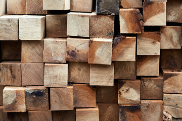 Construction timber logs