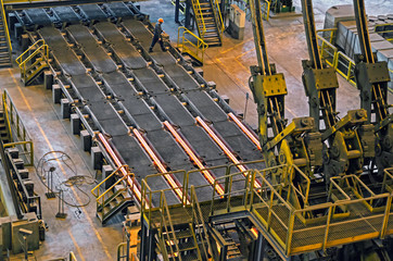 Continuous casting of steel