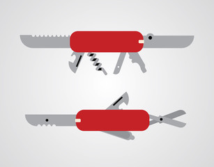 penknife abstract illustration
