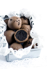 Luxury handmade chocolate bonbon 