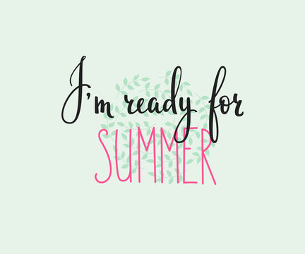 Ready for Summer typography element