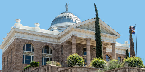 The old Santa Cruz County courthouse in Nogales Arizona