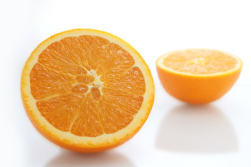 Orange fruit isolated on white background