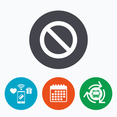 Blacklist sign icon. User not allowed symbol.