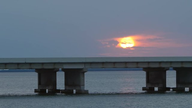 4K Sunshine Skyway Bridge Sunrise 1