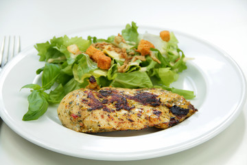 escalope de volaille et salade 04042016