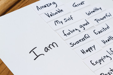 I am, en empowering concept