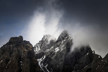 Scenic mountain landscape shot