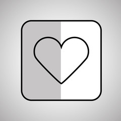 heart  icon design, vector illustration