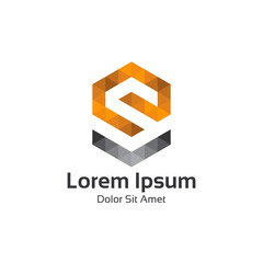 Business corporate letter S logo design vector. 