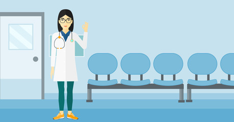 Doctor showing sign ok.