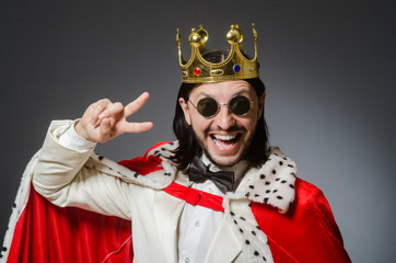 King businessman in royal business concept