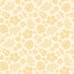 ハイビスカス　トロピカル　背景