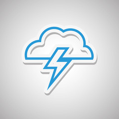 cloud icon design, vector illustration