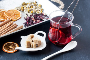 assorted herbal tea