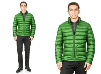 Young man in fashion concept isolated on white