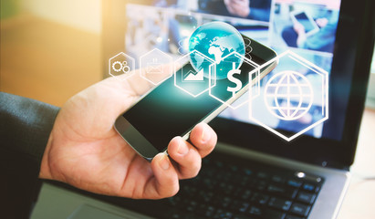 Social media,social network concept.