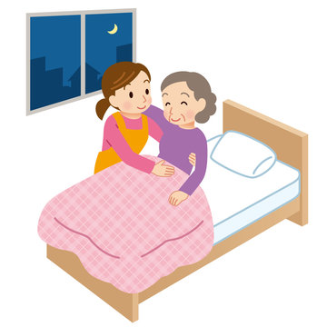 寝たきり のストック写真 ロイヤリティフリーの画像 ベクター イラスト Adobe Stock