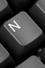Black Keyboard - Key N