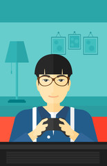 Addicted video gamer.