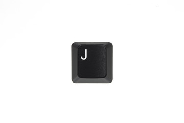 Black Computer Keyboard Key J