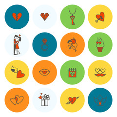 Happy Valentines Day Icons