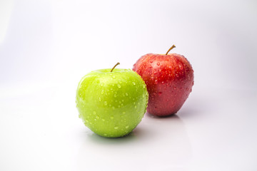 Apple green and red.